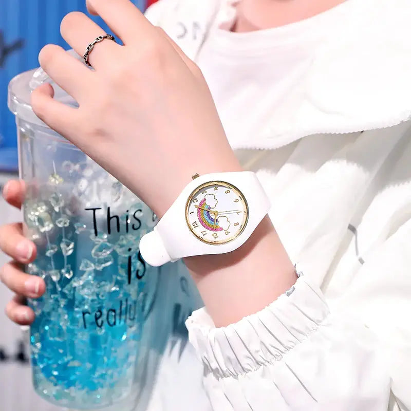 TPW Full Size 40mm Quartz Watch For Women With Japanese Movement And Skin Friendly Silicone Strap
