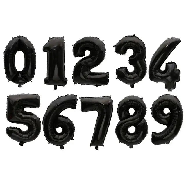 16 32 40 Inch Silver And Rose Gold Foil Number Balloons For Birthday Wedding Baby Shower Party Decorations