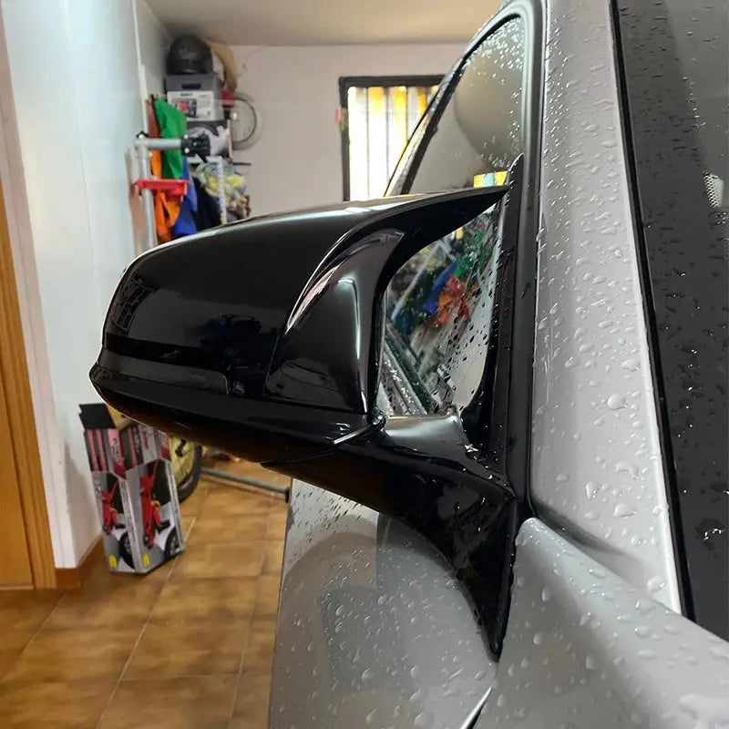 Gloss Black Carbon Fiber Side Mirror Cover Cap For BMW F20 F21 F22 F23 F30 F31 F32 F36 X1 E84 M4 Style Rearview Cap