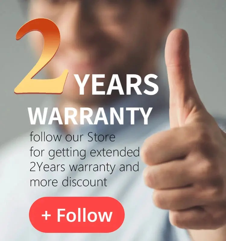Small bidet toilet seat attachment promo banner by Simples Market with 2-year warranty and follow button.
