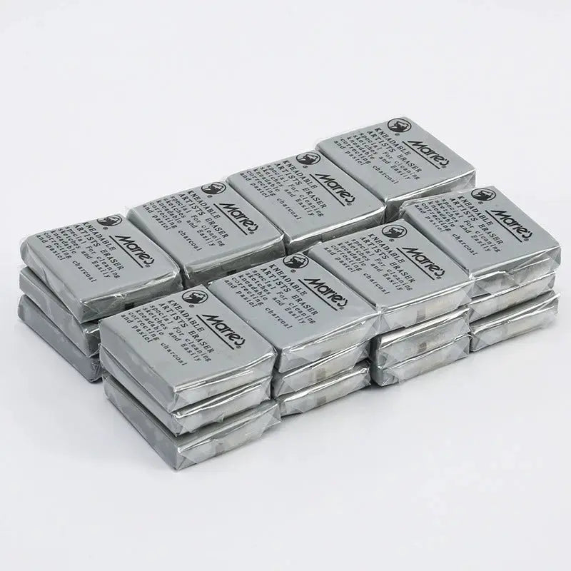 Plasticity soft rubber erasers, 12-pack in foil wrappers, Simples Market