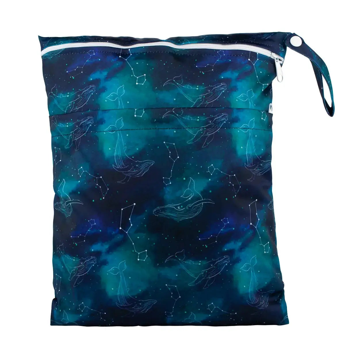 Sigzagor Wet Dry Bag With Two Zippers Waterproof Reusable 36cm By 29cm For Baby Diapers Nappies Soiled Clothes Swimwear