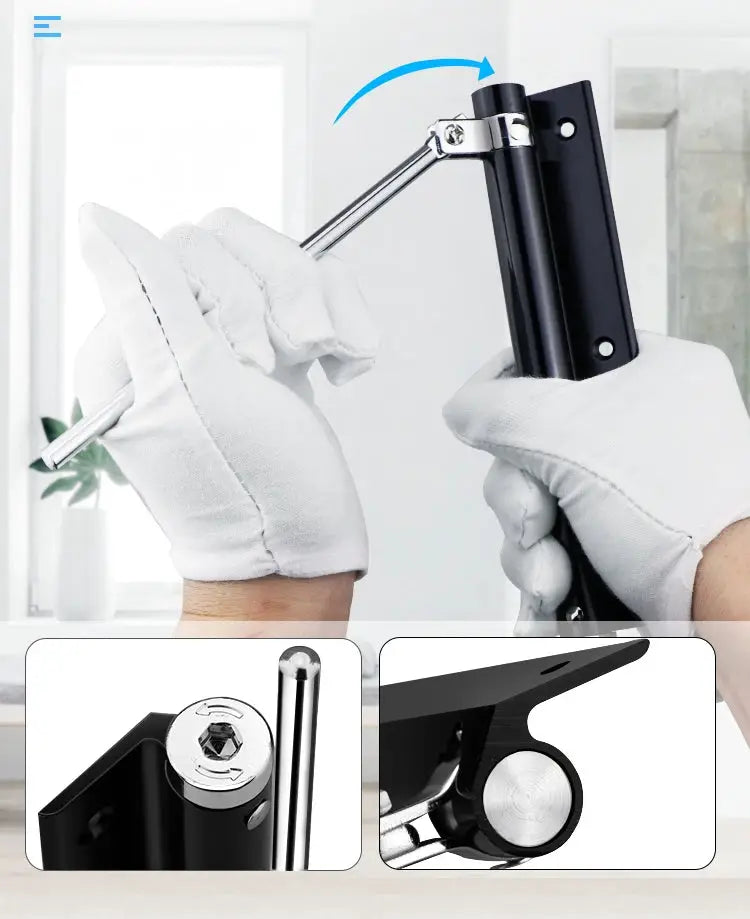 KAK 50KG Adjustable Door Closer, aluminum alloy, Simples Market heavy-duty door hardware with soft-close