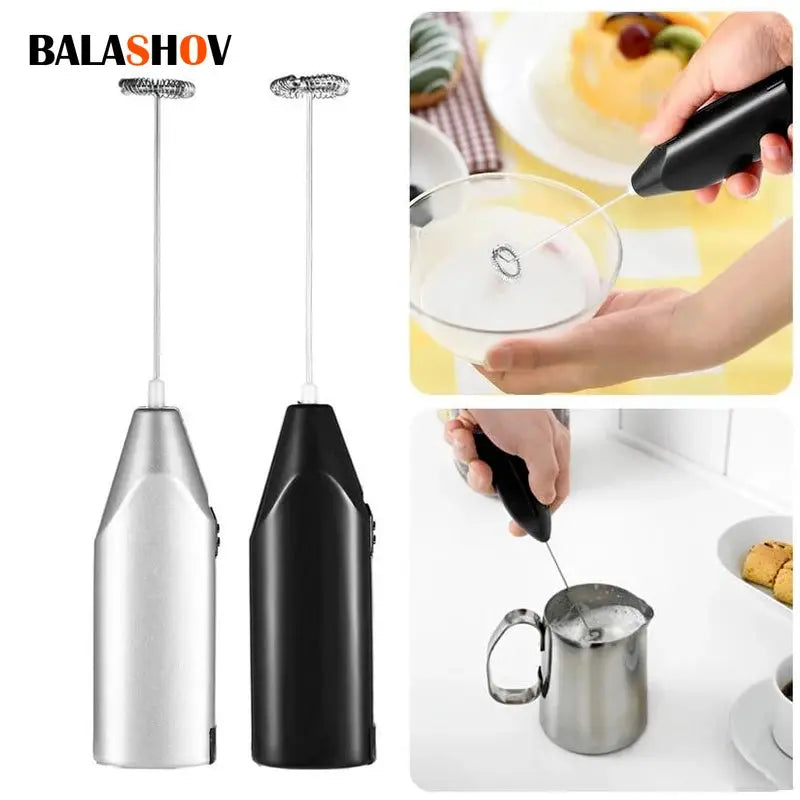 BALASHOV Wireless Milk Frother Coffee Whisk Mixer CE Certified Electric Blender Mini Egg Beater Cappuccino Maker