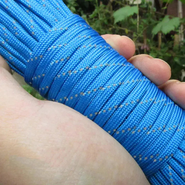 Reflective blue paracord rope, 4mm, 7-strand 550 parachute cord for camping and DIY projects