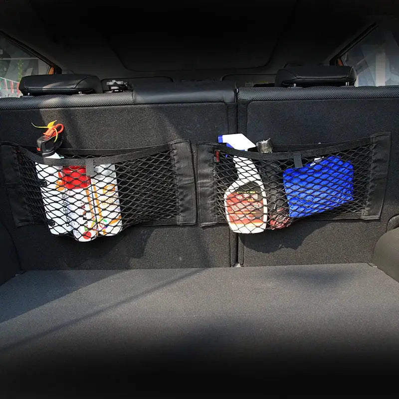Audi Car Trunk Box Storage Net Bag Sticker For A3 A4 A5 A6 B5 B6 B7 Q3 Q5 Q7 TT RS S Line Quattro C5 C6 A7