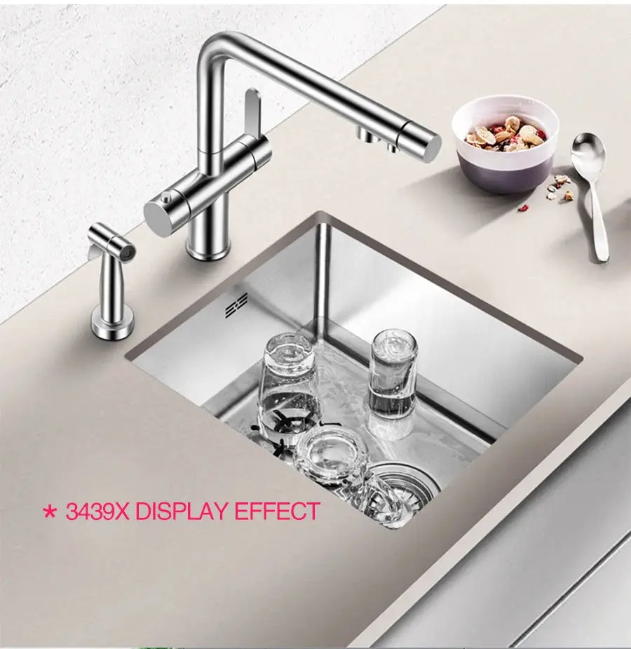 ASRAS cup washer for bar counter sink, 304 stainless steel, 4mm brushed finish, handmade by Simples Market