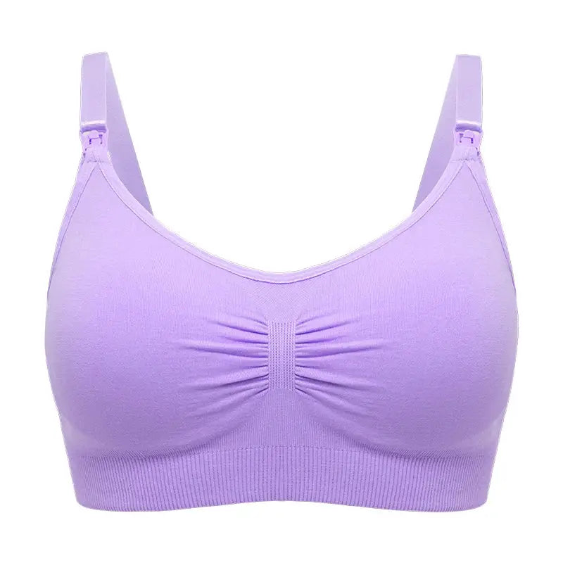 Beauforme Plus Size Nursing Bra Breathable Seamless Maternity Underwear For Breastfeeding Push Up