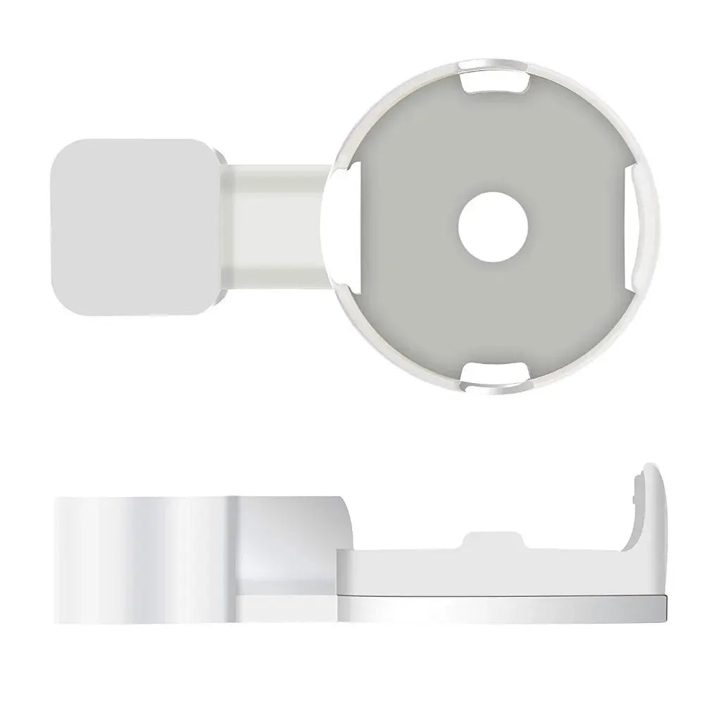 Echo Dot 3 wall mount holder by Simples Market; white cord-management bracket with round cradle for Echo Dot 3rd Gen