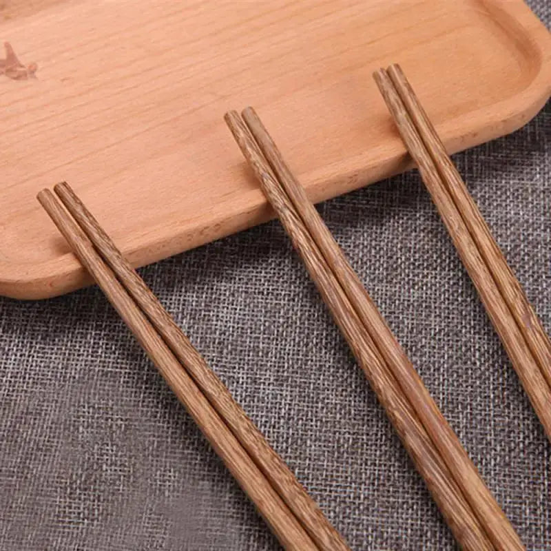 10 Pairs Natural Rosewood Chopsticks Reusable Wooden Utensils For Sushi Dining Tableware New