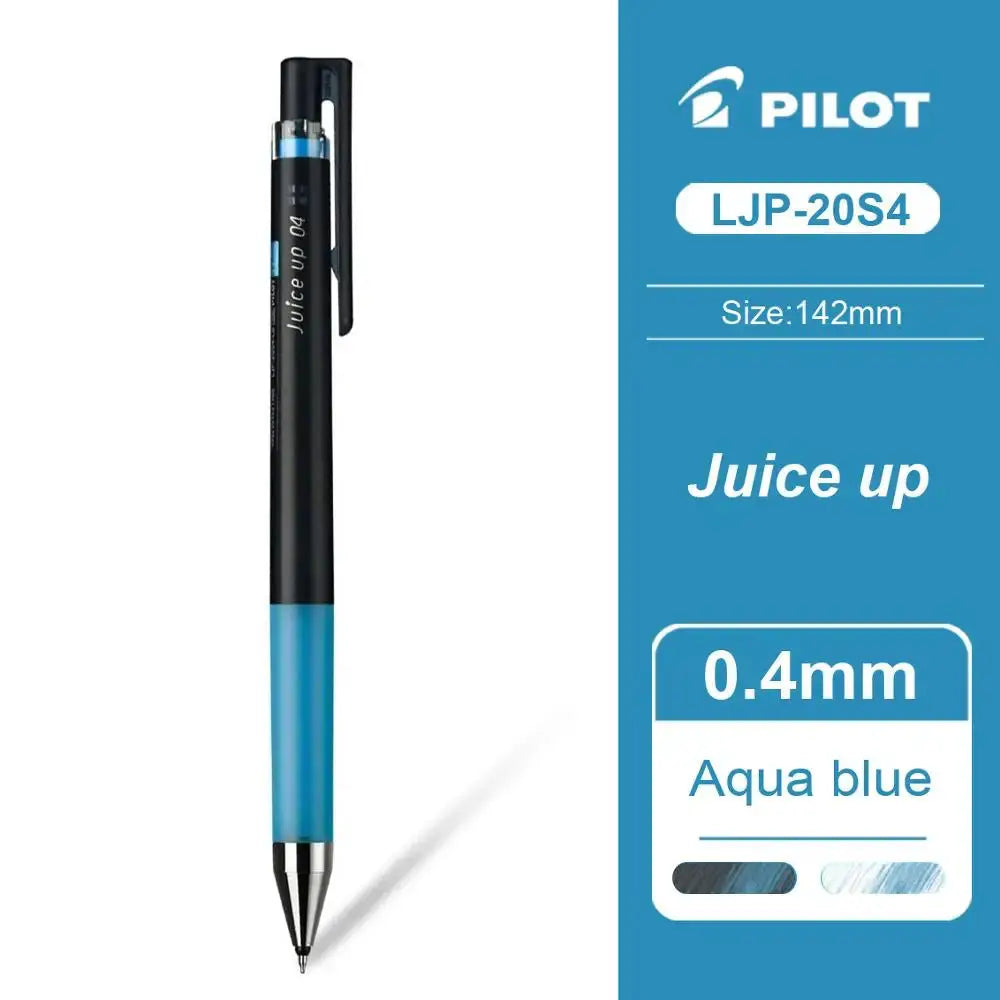Pilot Juice Up 0.4mm gel pen, black body with aqua-blue grip