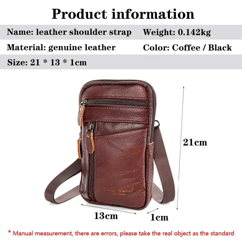 Vintage Leather Multifunction Phone Pouch and Waist Pack - Simples Market