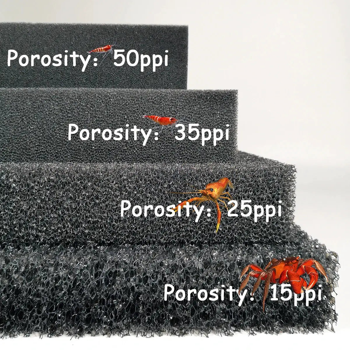 Practical Biochemical Filter Sponge For Aquarium And Pond Black Foam Cotton Sponge For Tank Filtration