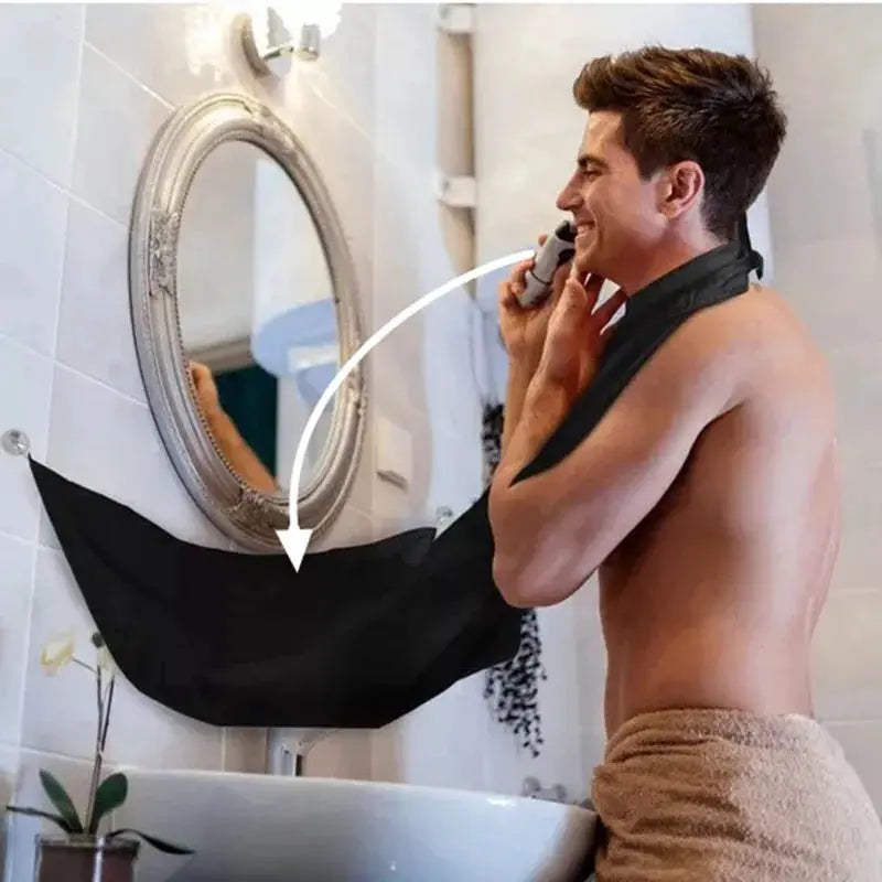 ShaveGuard Pro Shaving Apron Beard Catcher Cape For Men Mess Free Hair And Beard Cleanup