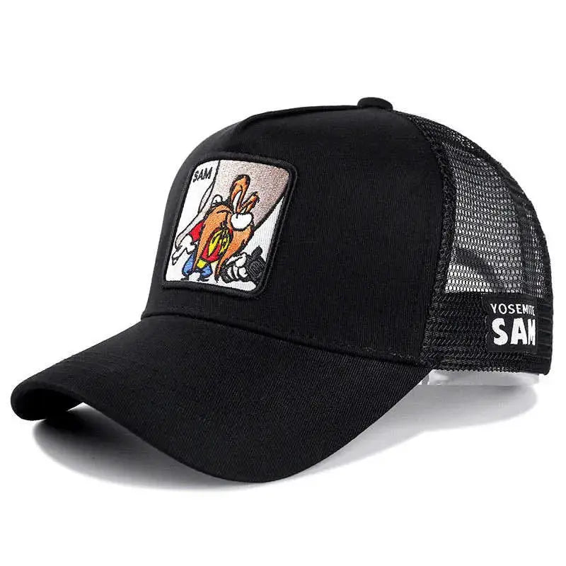 Unisex Anime Cartoon Patch Baseball Cap High Quality Trucker Hat Men Women Sun Shield