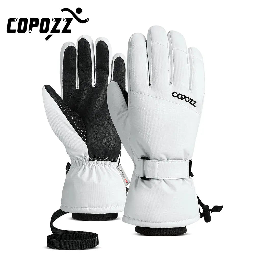 Copozz Adult Warm Winter Ski Gloves Waterproof 3M Thinsulate Snowboard Thermal Motorcycle Cycling Gloves Men Women