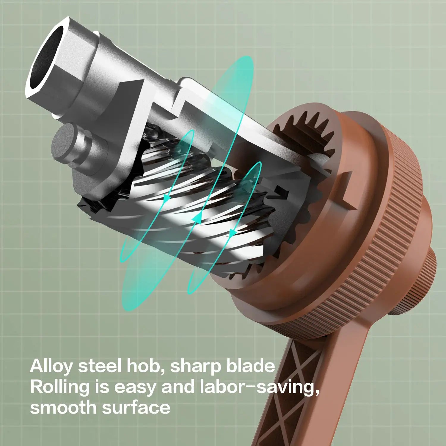 DELI adjustable pencil sharpener with long-lasting blade; metal gears and hand-crank mechanism, Simples Market.
