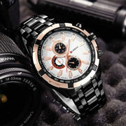 Curren 8023 Quartz Men Watch Water Resistant 3 Bar Stainless Steel Sports Military Wristwatch For Business