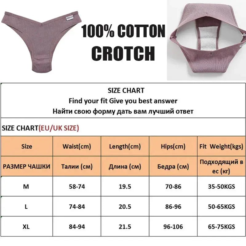 5-piece cotton panties set for women by Simples Market, mauve thong/briefs in solid colors, 13 colors