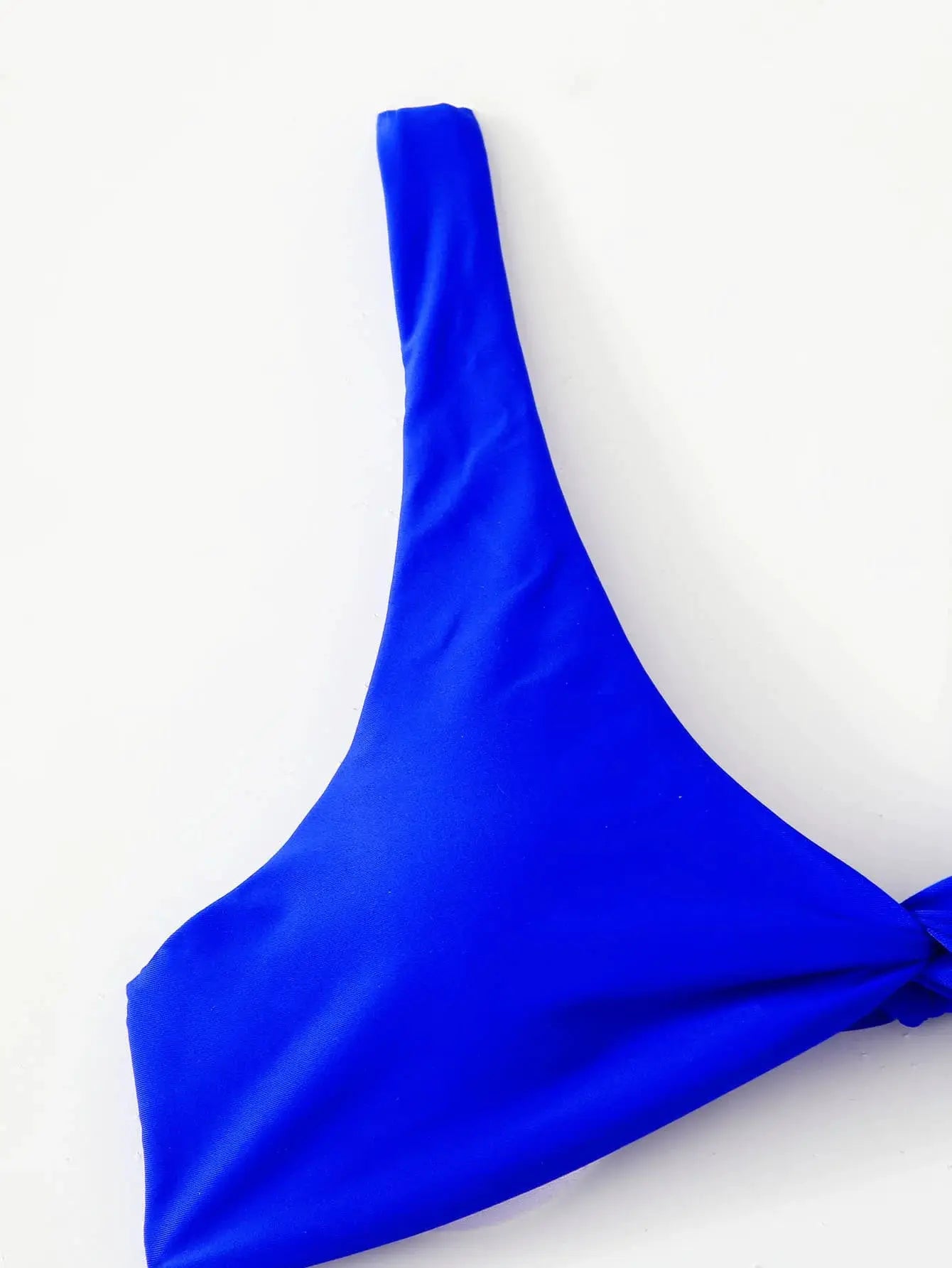 ZTVitality bikini top, blue solid color with tie straps, Simples Market