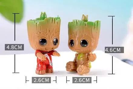 4 Pieces Set Marvel Guardians Of The Galaxy Baby Groot Figures 5cm PVC Model Toys