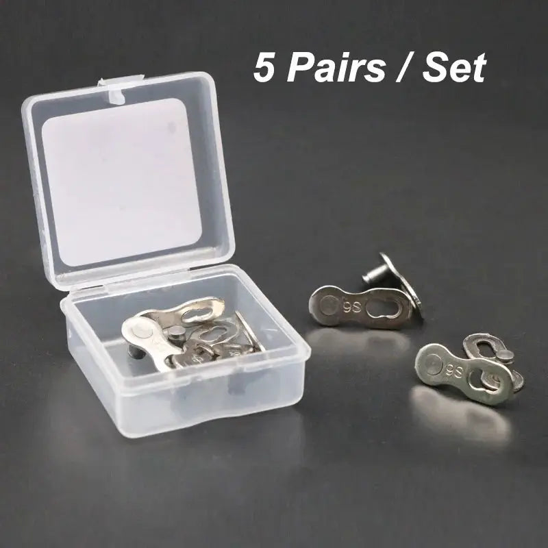 5 Pair Bicycle Chain Link Connectors Magic Buttons Master Links For Mountain Bike 6 7 8 9 10 11 12 Speeds