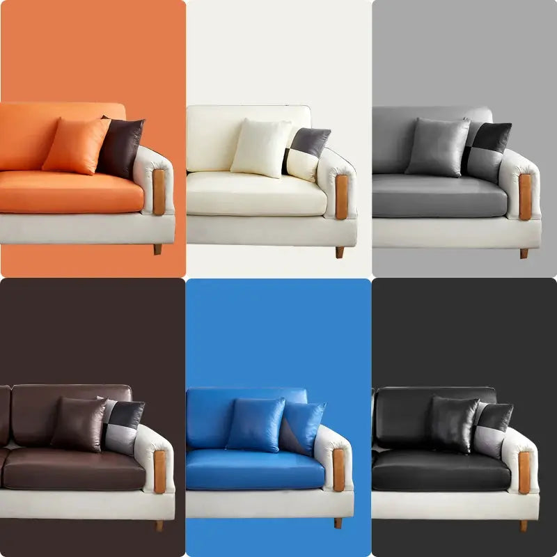Easy-clean waterproof PU corner sofa cover by Simples Market in six color options