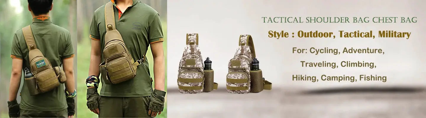 Simples Market waist pack fanny bag in olive green with multiple pockets and water bottle holder