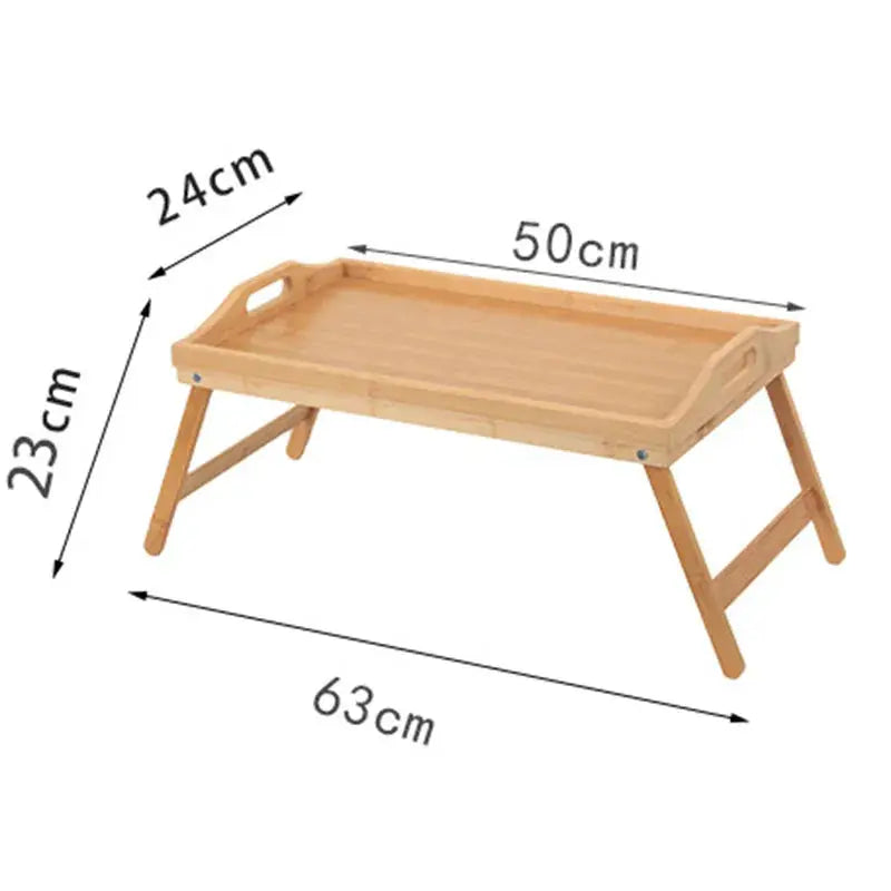 50cm Computer Desk Window Table Foldable Laptop Stand Bed Tray Breakfast Plate For Bedside And Bay Room Desks