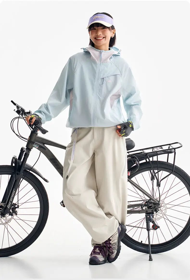 Simples Market Ultra Loose Outdoor Functional Pants beige wide-leg cargo, waterproof quick-dry techwear