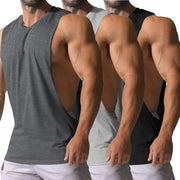 Men's Summer Fitness Tank Top Breathable Sleeveless O Neck Vest For Jogging And Bodybuilding Casual Wear