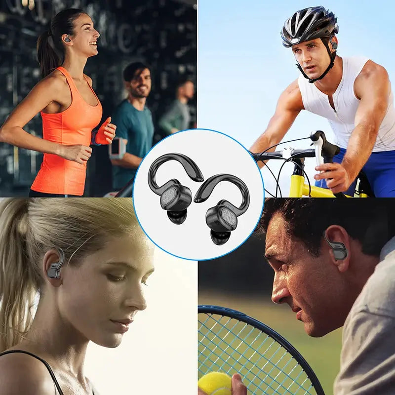 VV2 Sports Wireless Earphones Over Ear Buds With Ear Hooks For Running Bluetooth Five Point One True Wireless Headphones