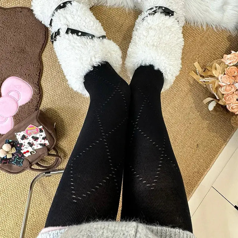 LunaWeave Autumn Winter 100D High Waist Opaque Tights For Women Silky Comfort And Flawless Coverage