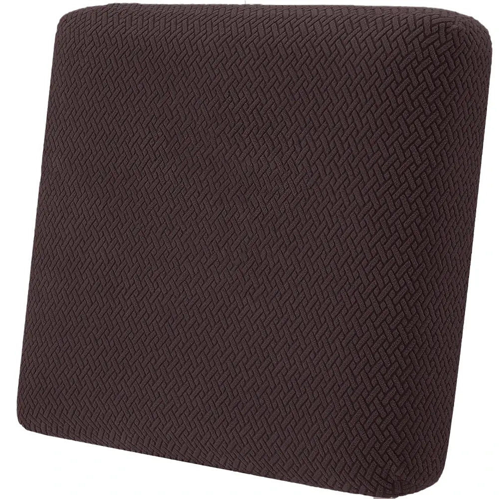 Twill Jacquard Patio Sofa Cover in dark brown, elastic anti-slip fabric by Simples Market