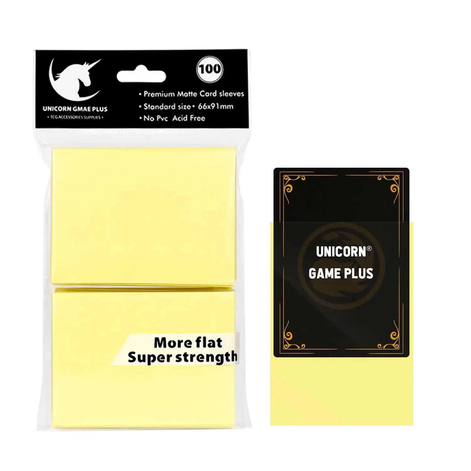 100 Pcs Matte 66x91mm Standard Size Card Sleeves For TCG Trading Cards Board Games Tarot Shield