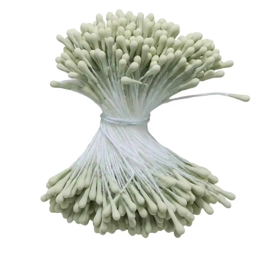 400 Pieces 2mm Mini Pearl Floral Pistils For Wedding Party Home Decoration Diy Accessories