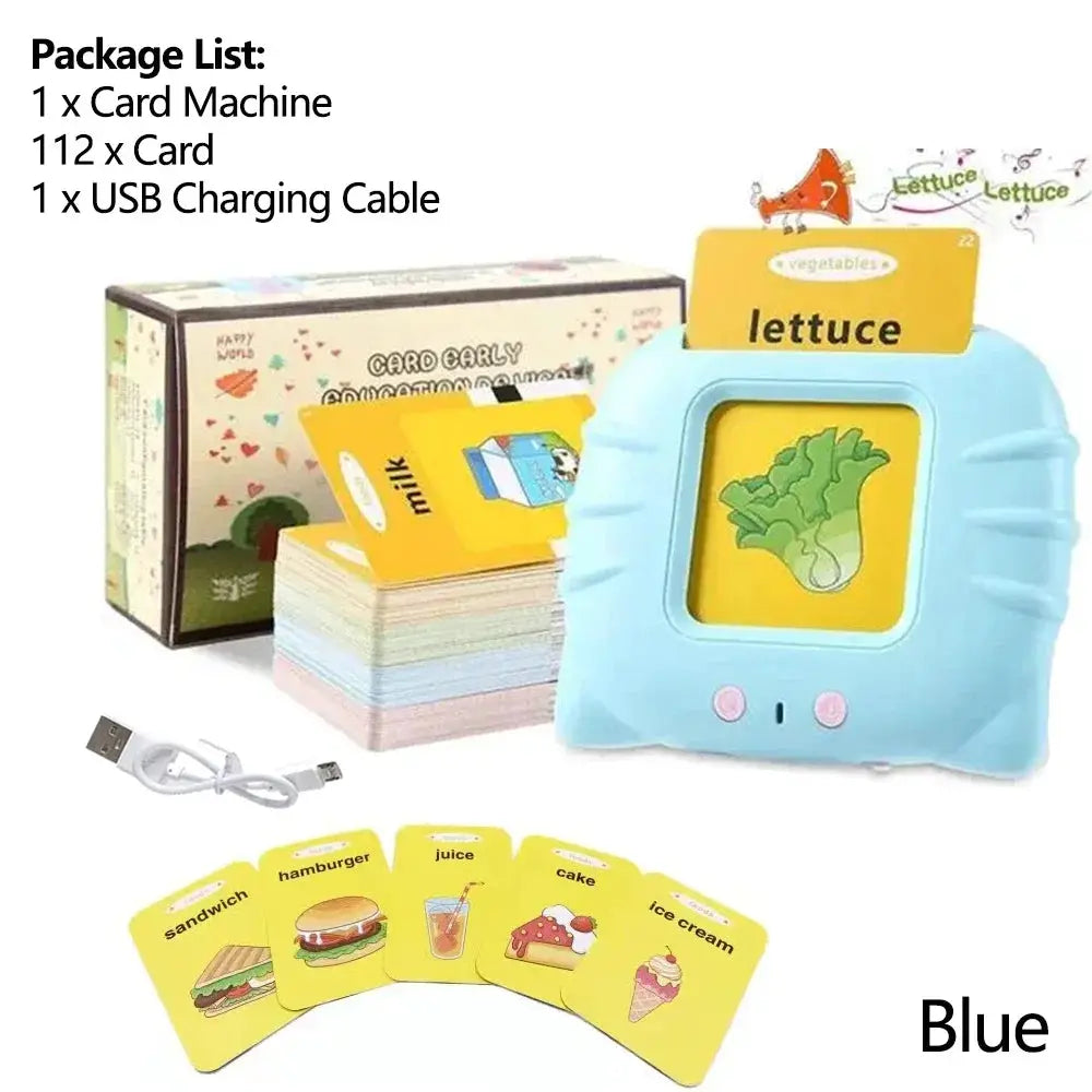 Talking Flashcards For Kids Preschool Learning Toy Engaging Electronic Audio Book Machine For Early Education Gift
