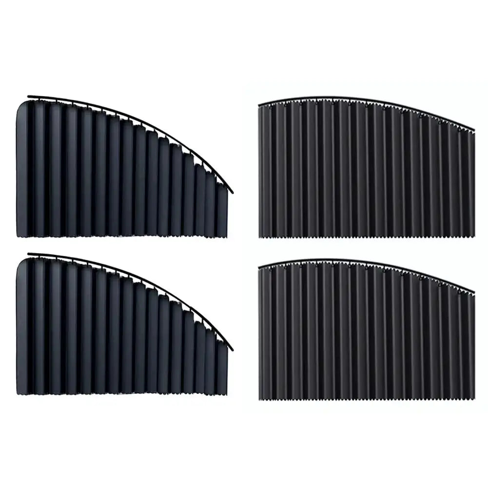 Car side window sun shade set, 2/4 pcs, foldable black telescopic privacy shade for sedan SUV by Simples Market