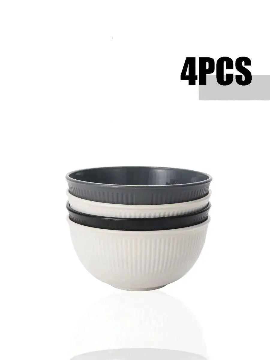 4 To 11 Piece Plastic Bowl Set Reusable And Durable For Camping Picnics Kitchen Microwave And Dishwasher Safe