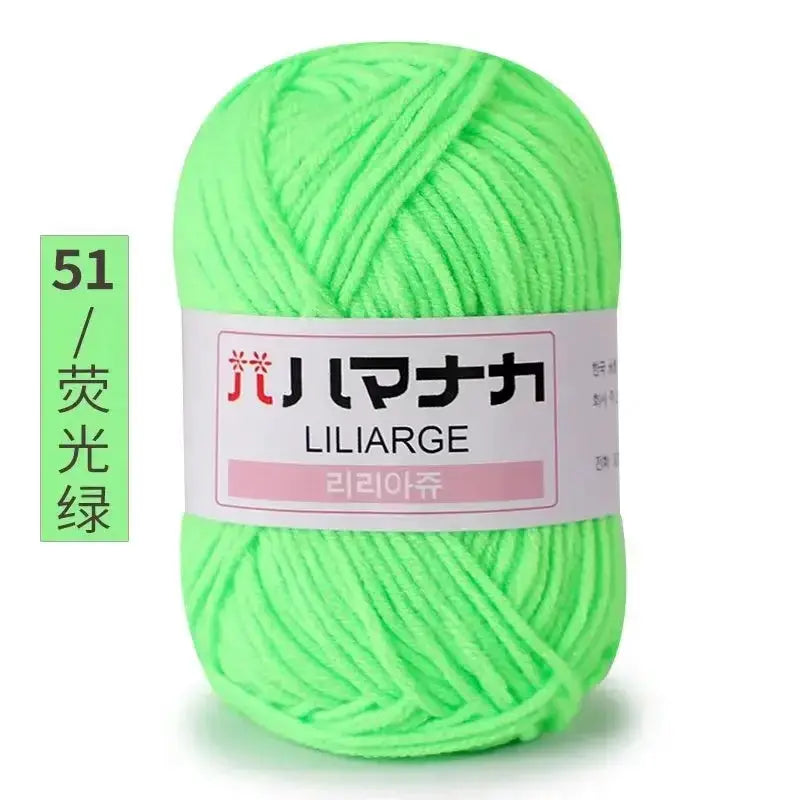 Milk Sweet Soft Cotton Baby Yarn Bamboo Blend Velvet Thick Wool For Hand Knitting And Crochet DIY Sweaters