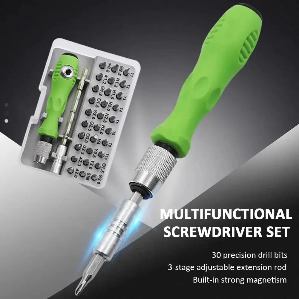 32 In 1 Multifunctional Screwdriver Set With Magnetic 30 Piece Torx And Phillips Bits For Phone PC Gadgets Repair