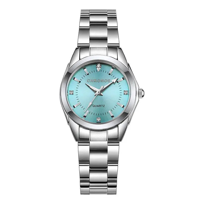 Chronos Elegant Women Watch Luxury Stainless Steel Wristwatch With Japanese Quartz Movement Gift For Her