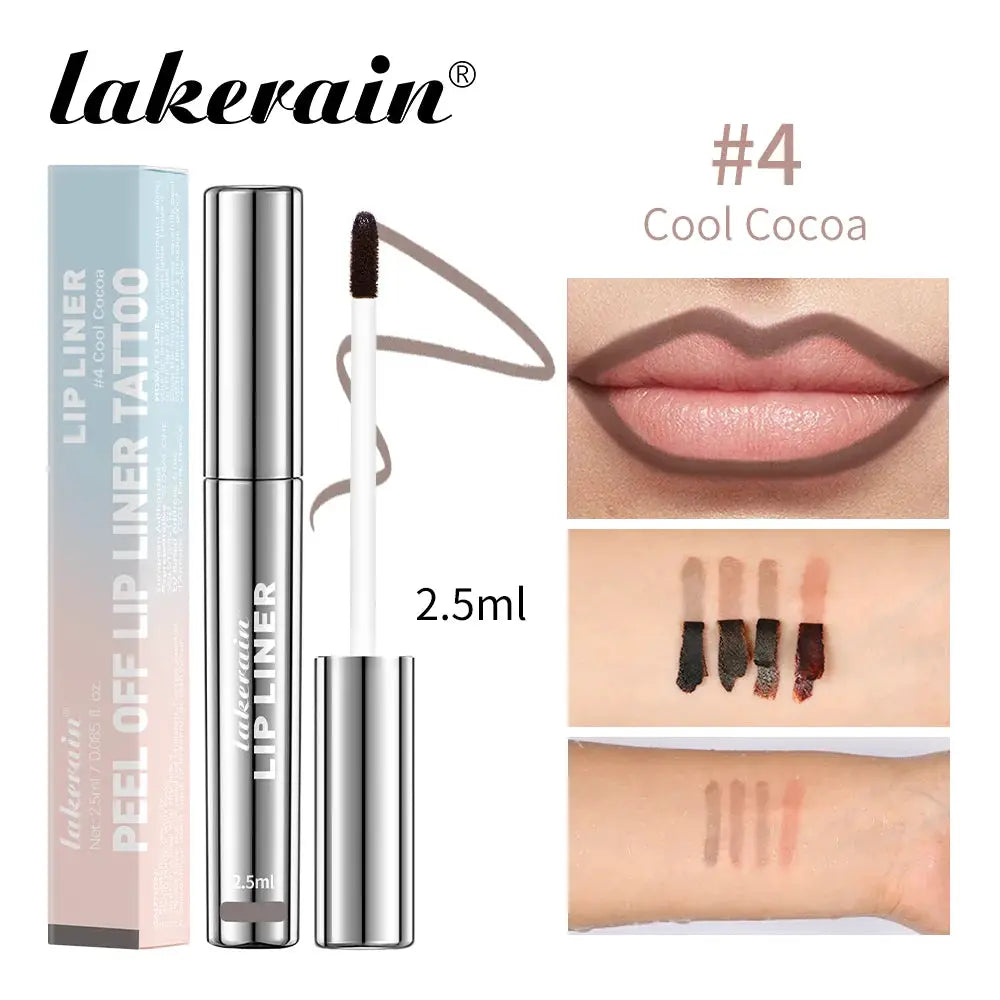 Lipscape Peel Off Lip Liner And Lip Gloss Semi Permanent Waterproof Long Lasting Matte Finish All Day Wear