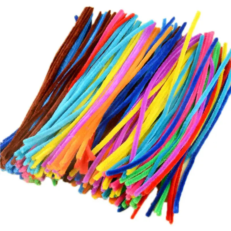100 Count 30cm Chenille Stems Pipe Cleaners For Kids Crafts Educational Toys Colorful Bulk DIY Craft Supplies