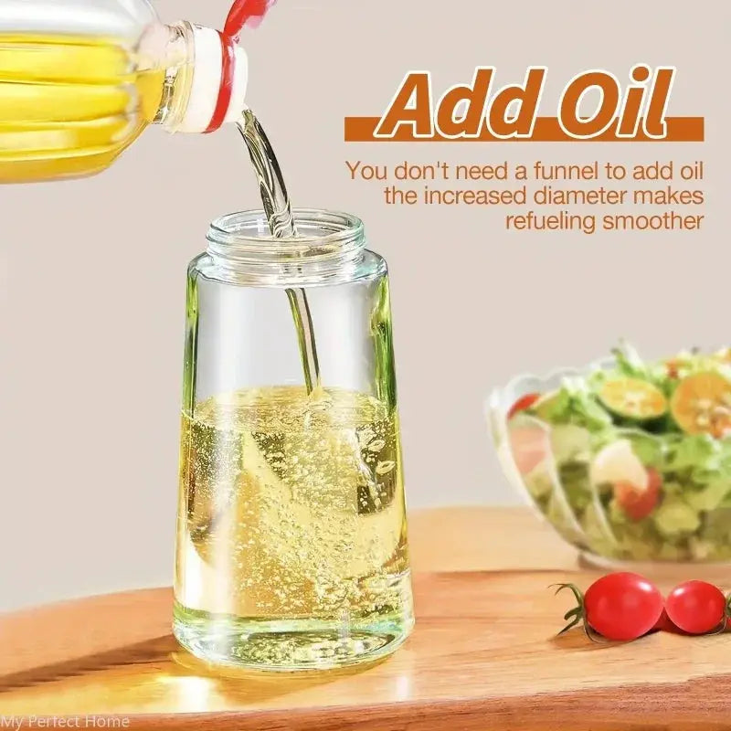 2 In 1 500ml Plastic Kitchen Oil Sprayer Bottle For Olive Oil Dispenser BBQ Baking Roasting