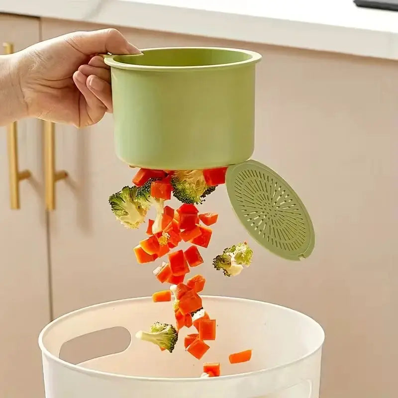 Multi Functional Food Strainer Sink Organizer For Kitchen And Bathroom Use With Efficient Drainage And Storage Solution