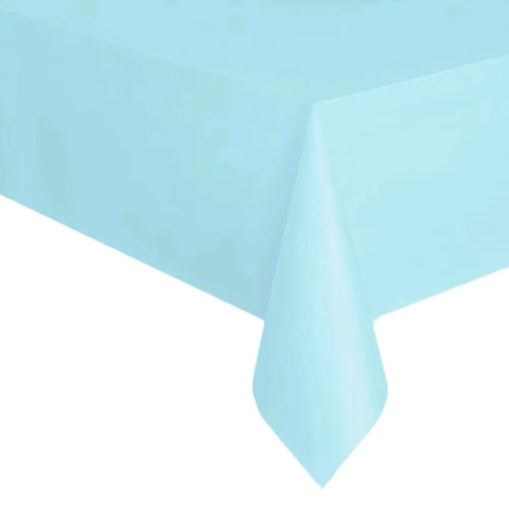 Plastic Disposable Table Cover 137x183cm Waterproof Rectangle For Birthday Parties Weddings Christmas New Year Events