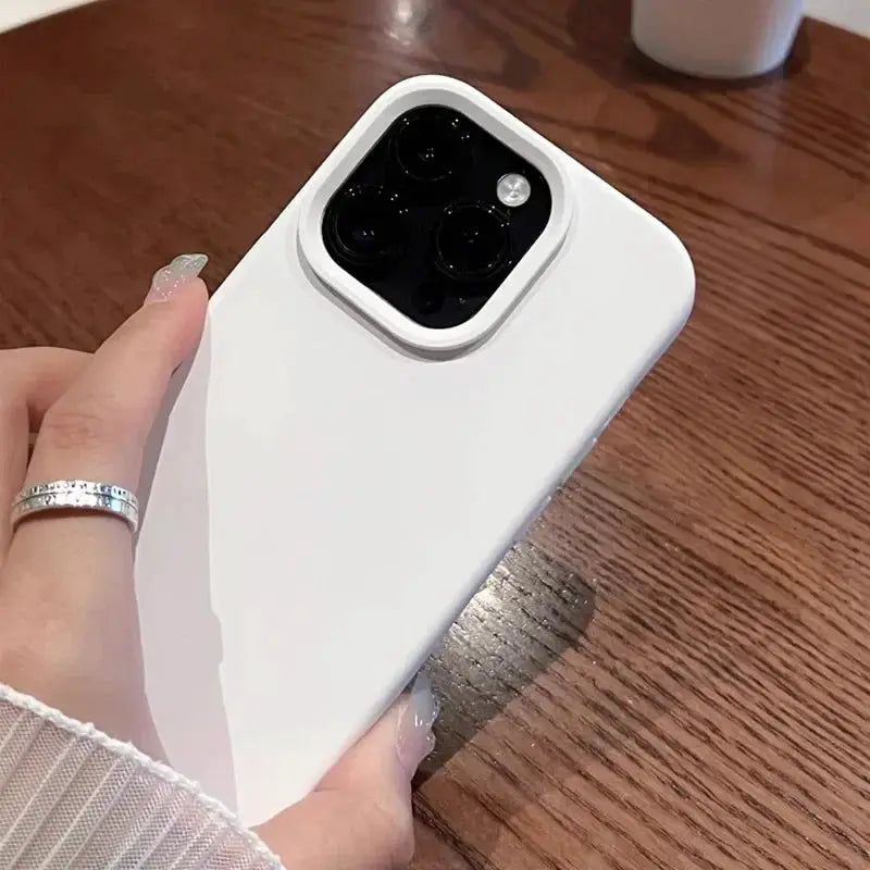 Genuine Liquid Silicone Rugged Case for iPhone 11 to 16 Pro Max Plus Shockproof Soft Back Titanium Gray