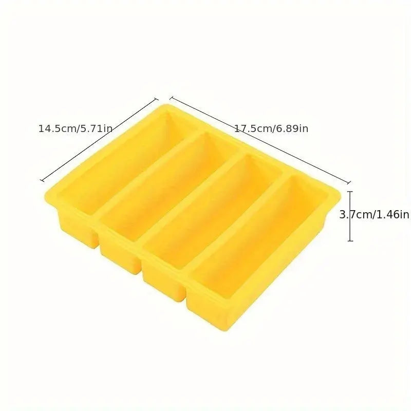 Silicone Freezer Tray With Lid Durable Stackable Food Storage For Freezing Soup Broth And Sauces