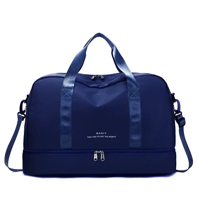 VoyageEase Expandable Travel Duffle Bag For Women Large Capacity Lightweight Weekend Getaway Carrier